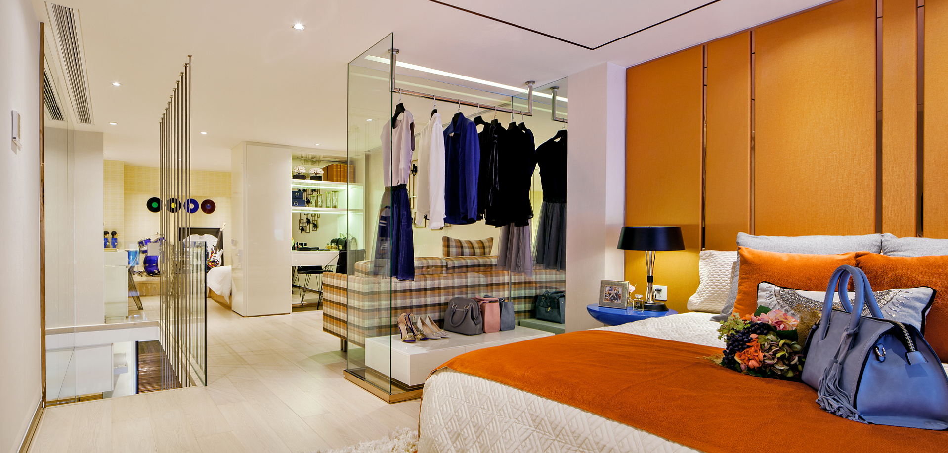 龍湖九里晴川-現(xiàn)代簡約-臥室設(shè)計效果圖