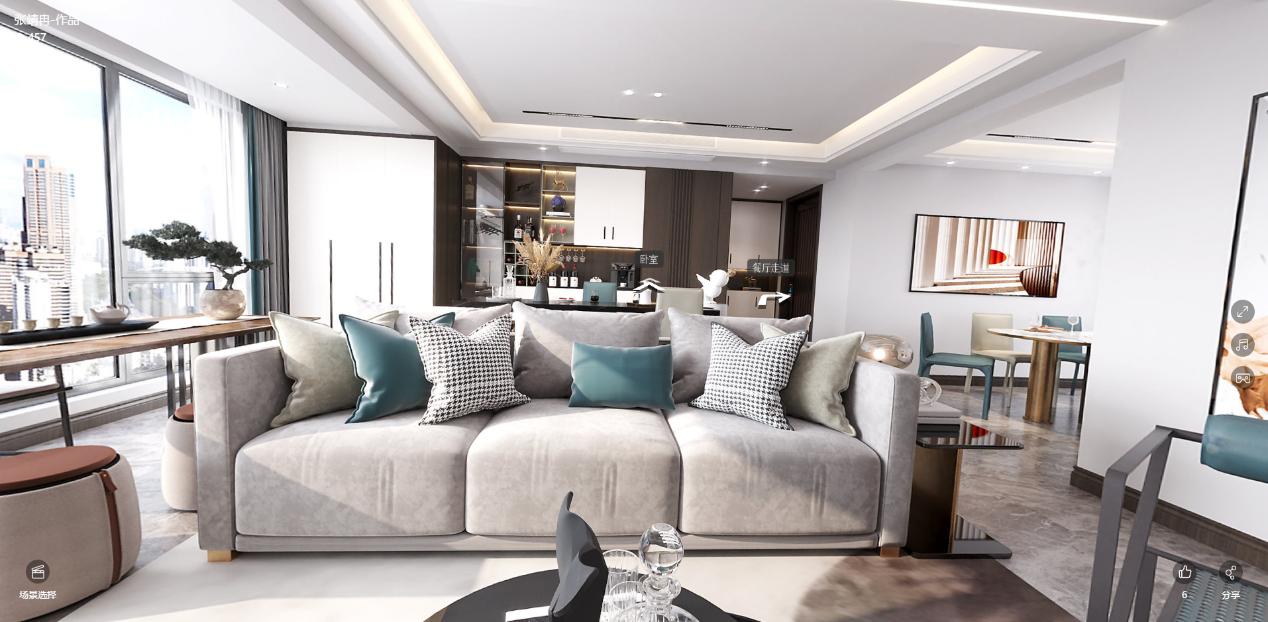 龍湖九里晴川-現(xiàn)代簡約-臥室設(shè)計(jì)效果圖